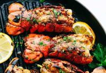Grilled Cajun Garlic Butter Lobster Tails