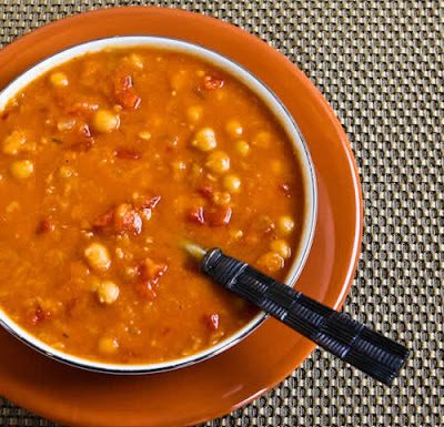 Red Lentil and Chickpea Soup