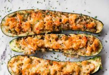 Shrimp Zucchini Boats