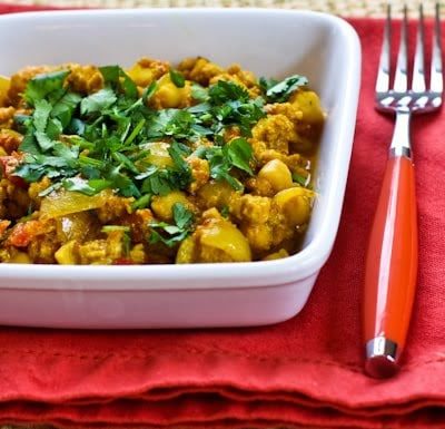 Ground Turkey and Chickpea Curry