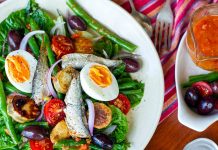 Nicoise Salad With Sardines & Sun-Dried Tomato Dressing