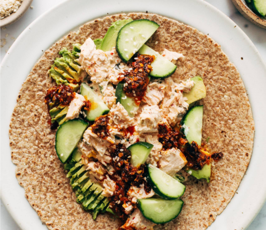 Kimchi Tuna Salad Wrap Recipe
